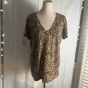 PINK Victoria's Secret Tan Brown Relaxed Short Sleeve Tee